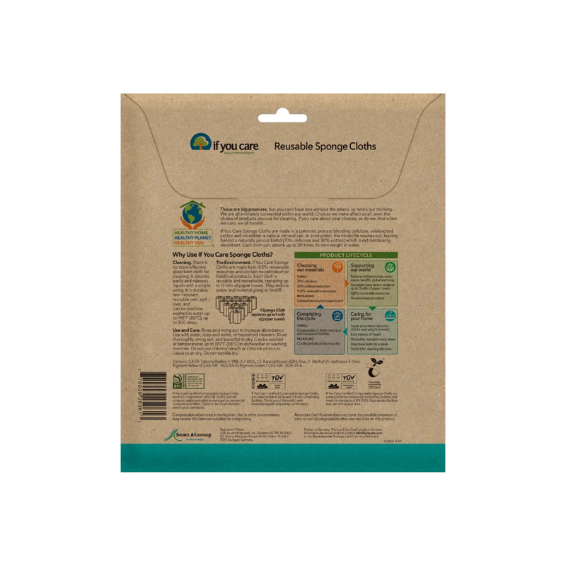If You Care Sponge Cloths - 5 Pieces