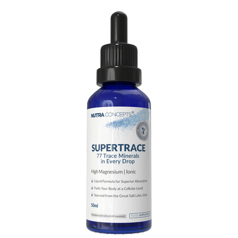 Nutraconcepts Supertrace 77 Essential Minerals Liquid Drops - Heart & Brain Support - 50ml