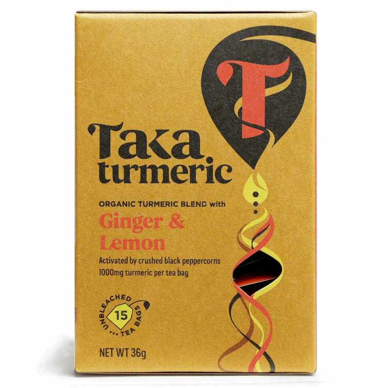 Taka Turmeric Golden Ginger & Lemon Tea - 15 Sachets