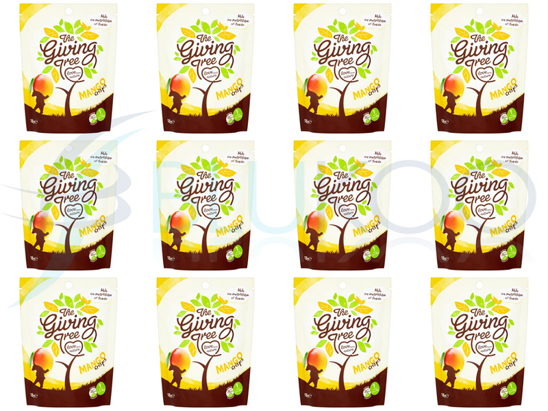 The Giving Tree Freeze Dried Mango Crisps - 18g (Pack of 12)