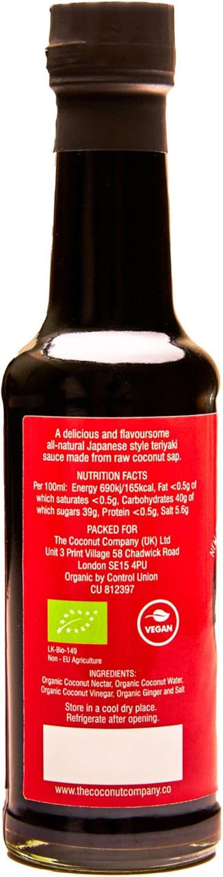 The Coconut Company Organic Amino Sauce - Teriyaki - 160ml