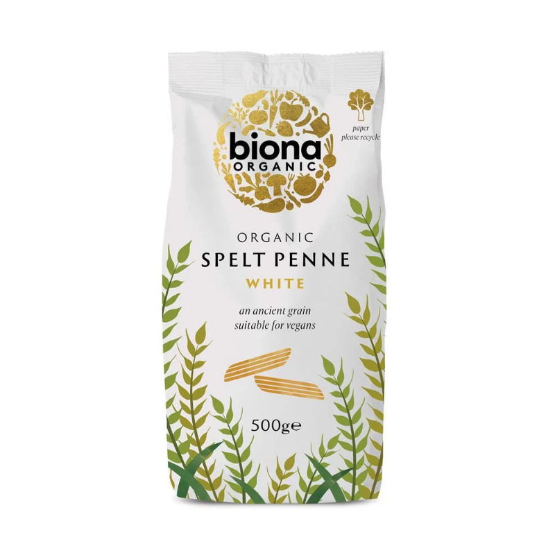 Biona Organic Spelt White Penne - 500g