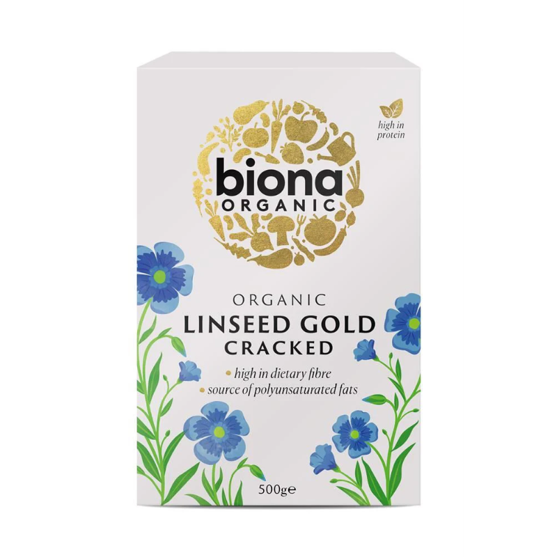 Biona Organic Linseed Gold Cracked - 500g