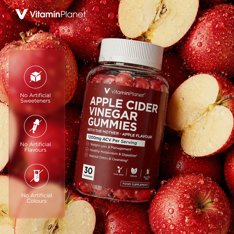 Vitamin Planet Apple Cider Vinegar 1200mg with The Mother, 30 Gummies