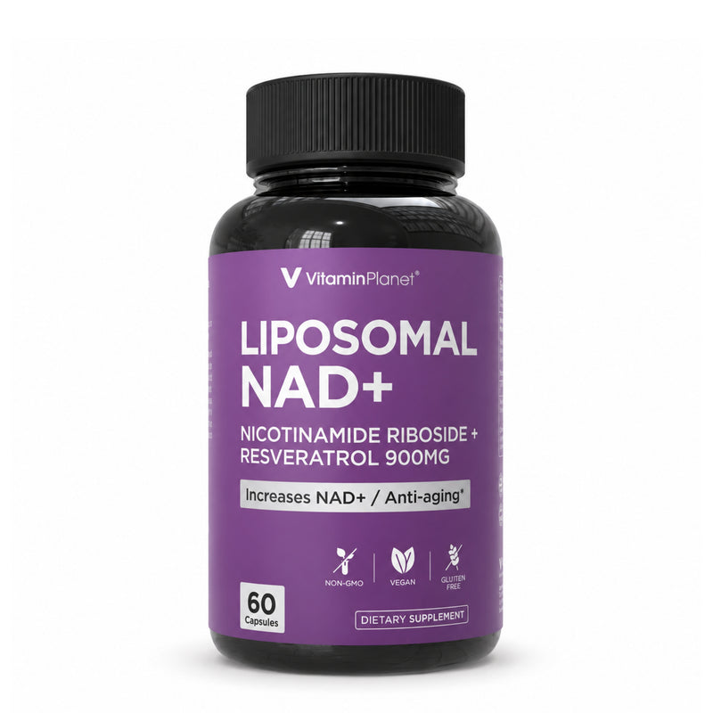 Vitamin Planet Liposomal NAD+ 900mg with NR, Quercetin & Resveratrol - 100 Capsules