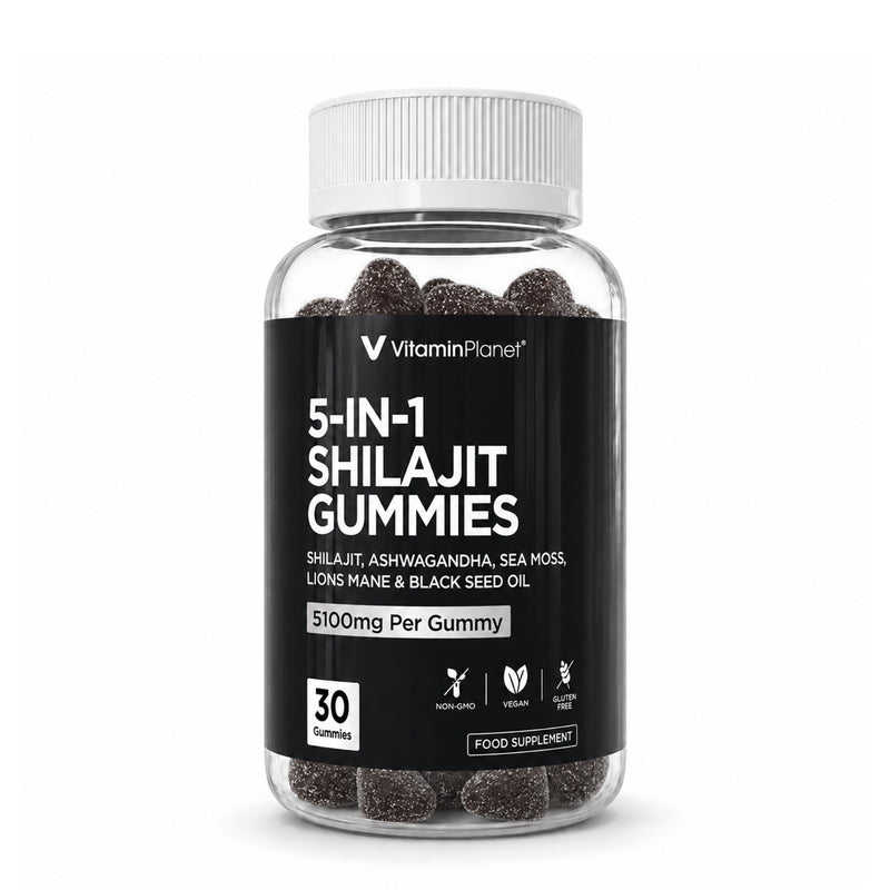 VitaminPlanet 5-in-1 Shilajit Gummies 5100mg - 30 Gummies