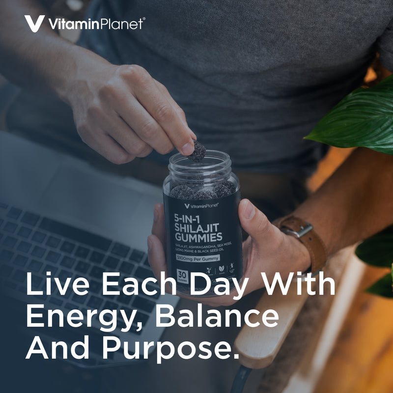 Vitamin Planet 5-in-1 Shilajit Gummies 5100mg, 30 Gummies