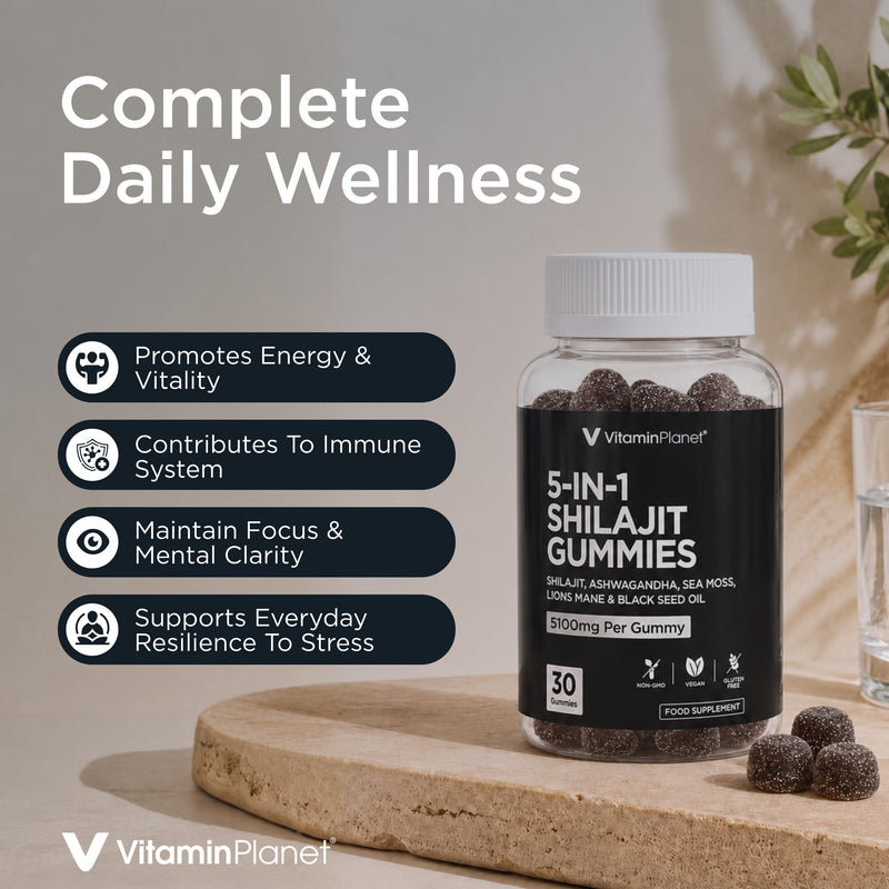Vitamin Planet 5-in-1 Shilajit Gummies 5100mg, 30 Gummies