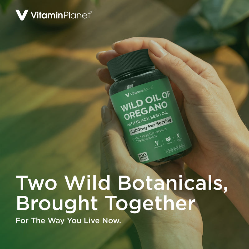 Vitamin Planet Wild Oregano Oil 6000mg Softgels with Black Seed Oil - 120 Capsules