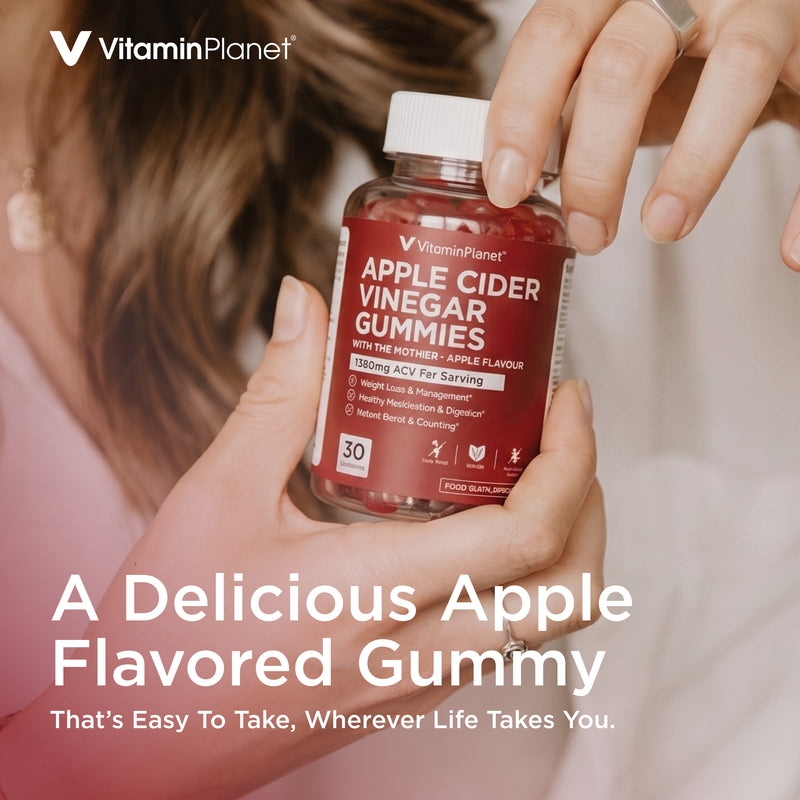 Vitamin Planet Apple Cider Vinegar 1200mg with The Mother, 30 Gummies