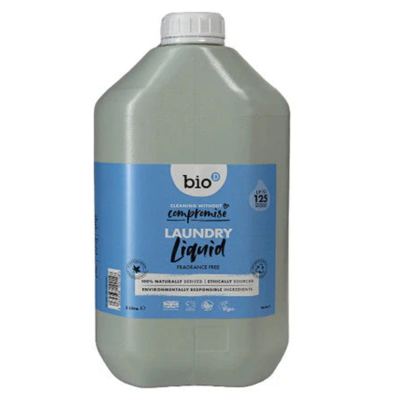 Bio-D Laundry Liquid Fragrance Free - 5 Litre