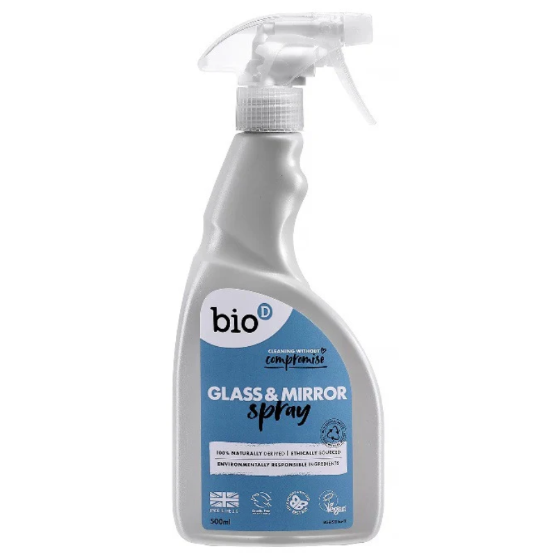 Bio-D Glass & Mirror Cleaner Spray - 500ml