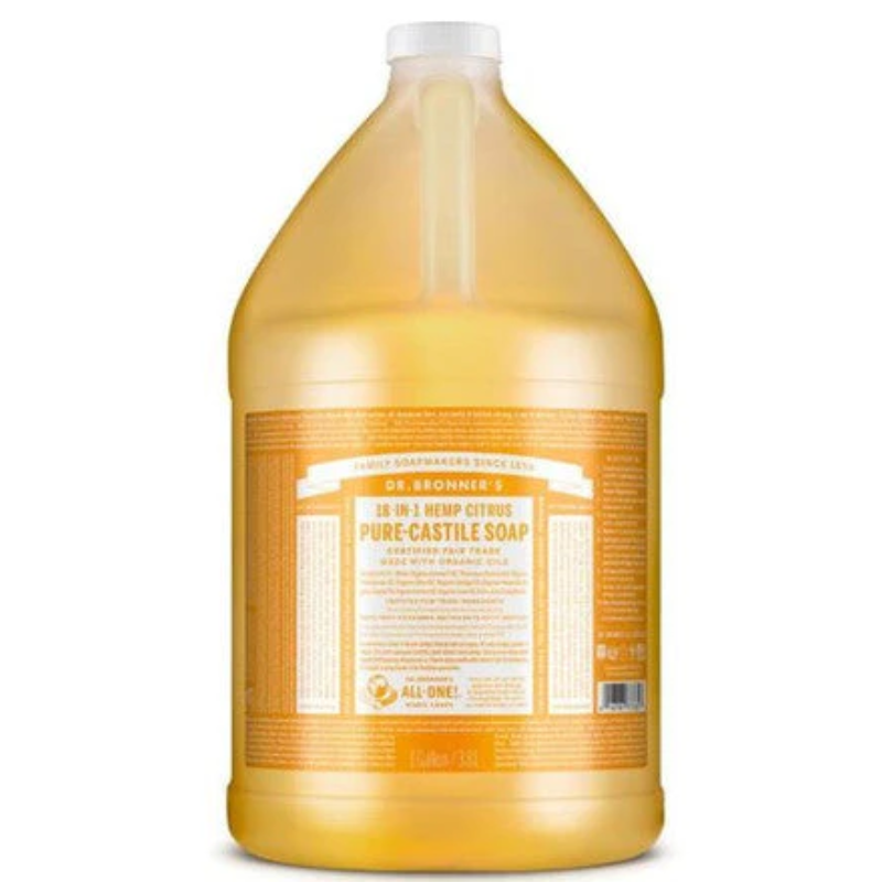 Dr Bronner Citrus Pure-Castile Liquid Soap - 3790ml