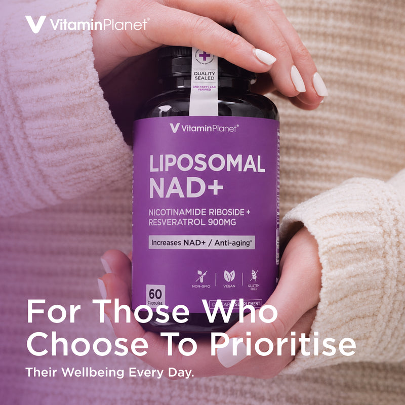 Vitamin Planet Liposomal NAD+ 900mg with NR, Quercetin & Resveratrol, 60 Capsules