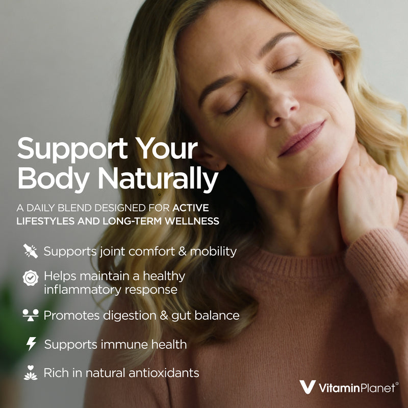 Organic Turmeric with Ginger & Black Pepper – 365 Tablets, 1 Year Supply