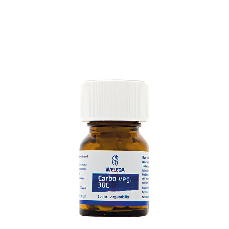 Weleda Carbo Veg 30C - 125 Tablets