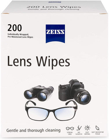 Zeiss Lens Wipes - 200 Wipes