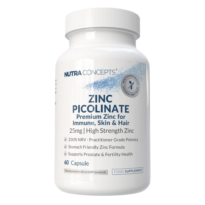 Zinc Picolinate High Potency Immune & Prostate Support - 60 Capsules