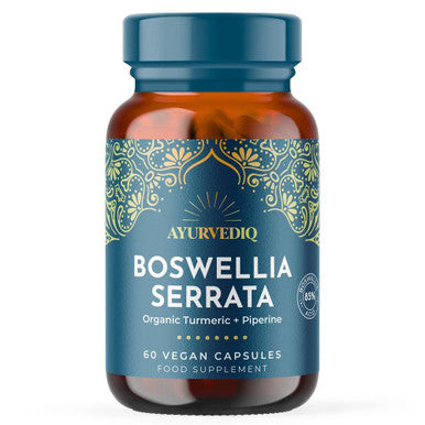 Ayurvediq Wellness Boswellia Serrata with Turmeric & Black Pepper Extract - 60 Capsules