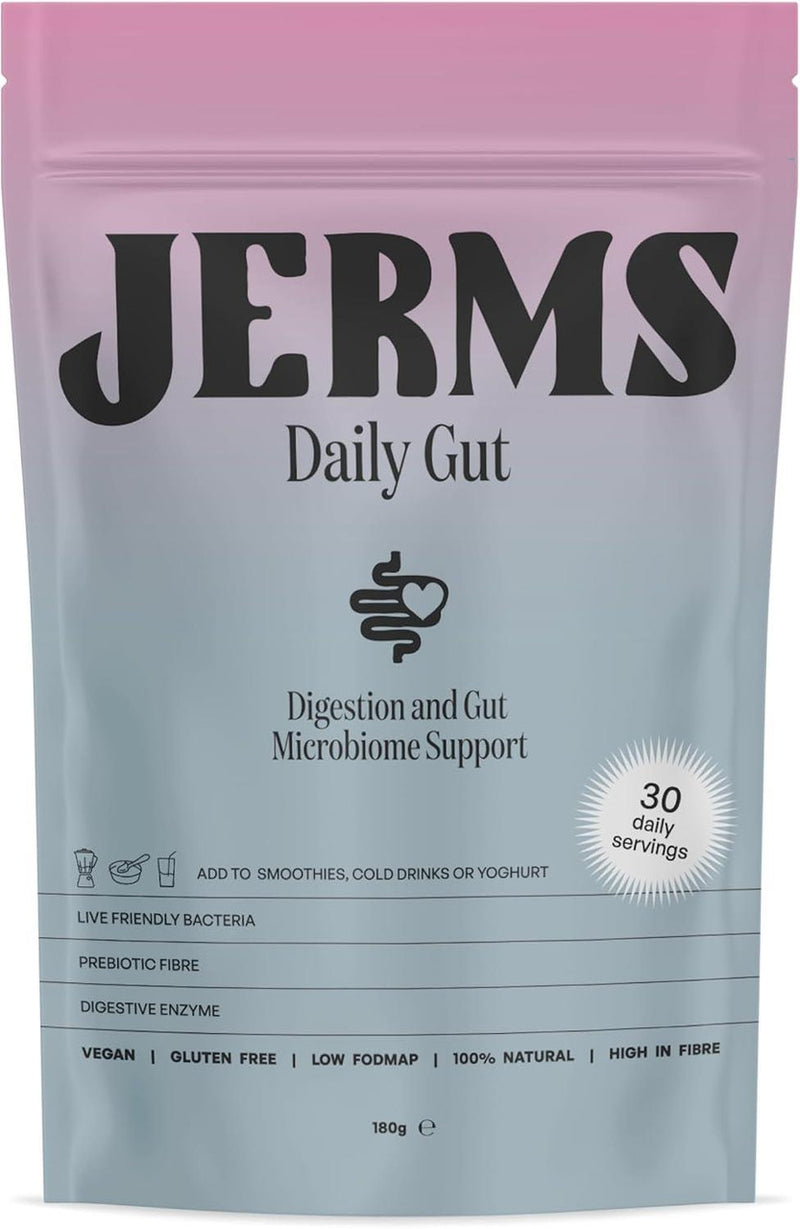 JERMS Daily Gut All Natural 4-in-1 Gut Supplement - 180g