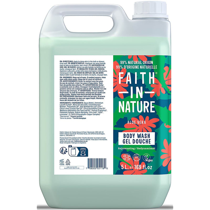 Faith in Nature Aloe Vera Body Wash - 5L