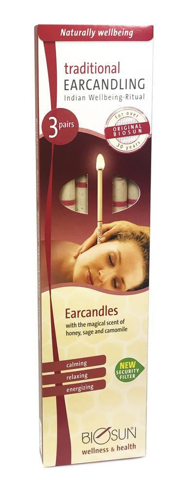 Biosun Traditional Ear Candles - 3 Pairs