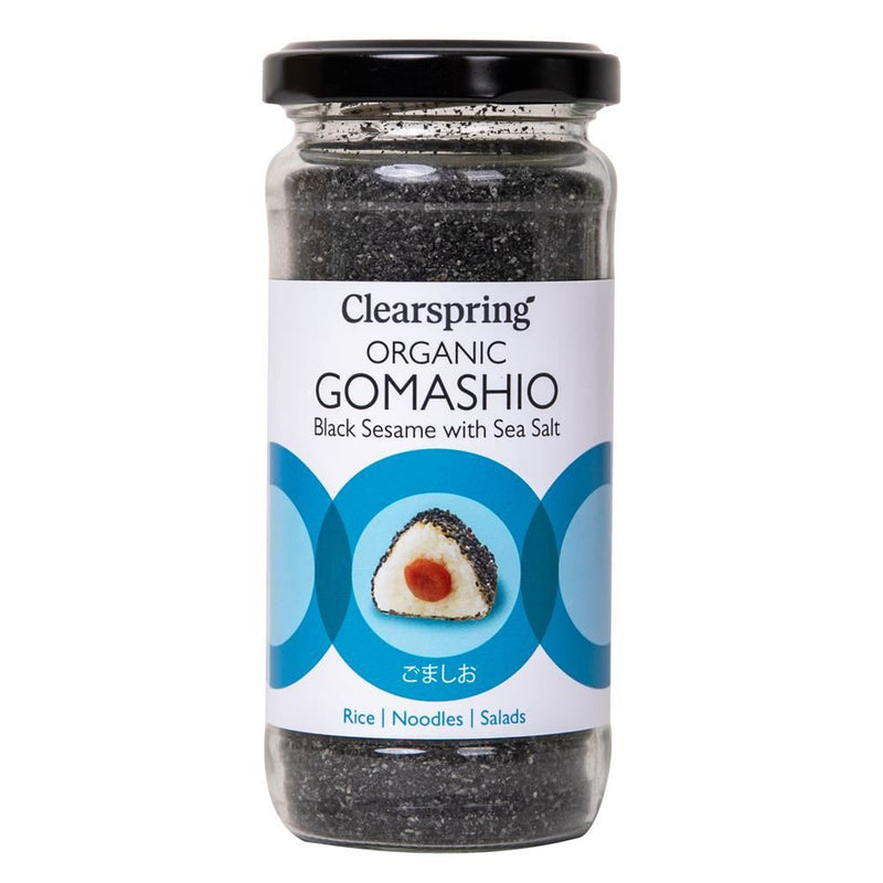 Clearspring Organic Gomashio Black Sesame with Sea Salt - 100g