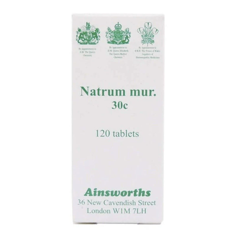 Ainsworths Natrum Mur 30C Single Counter Remedy - 120 Tablets