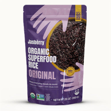 Jasberry Organic Superfood Rice Original - 200g (Pack of 6)