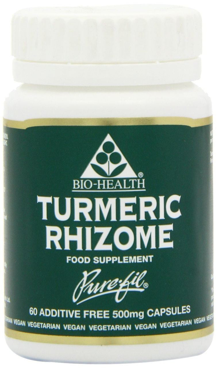 Bio Health Turmeric Rhizome - 60 Capsules