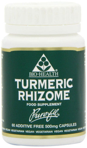 Bio Health Turmeric Rhizome - 60 Capsules