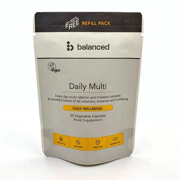 Balanced Daily Multi Vitamin Refill Pouch - 30 Veg Caps