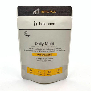 Balanced Daily Multi Vitamin Refill Pouch - 30 Veg Caps