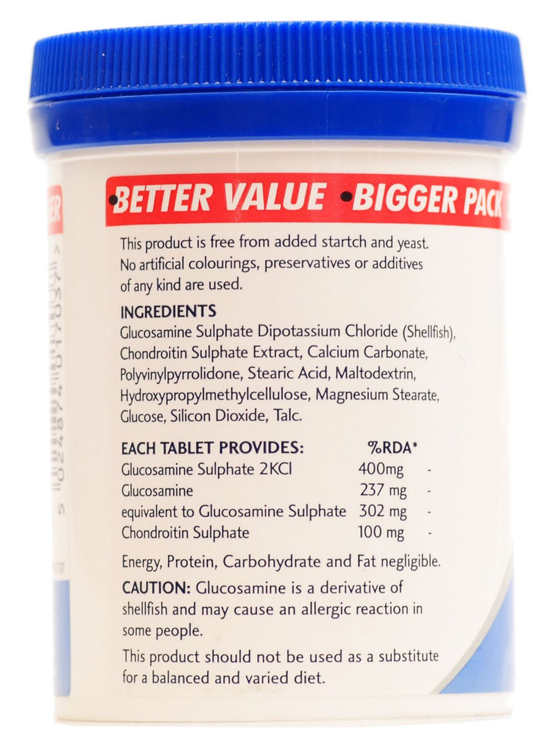 Valupak Glucosamine & Chondroitin 400/100mg - 90 Tablets