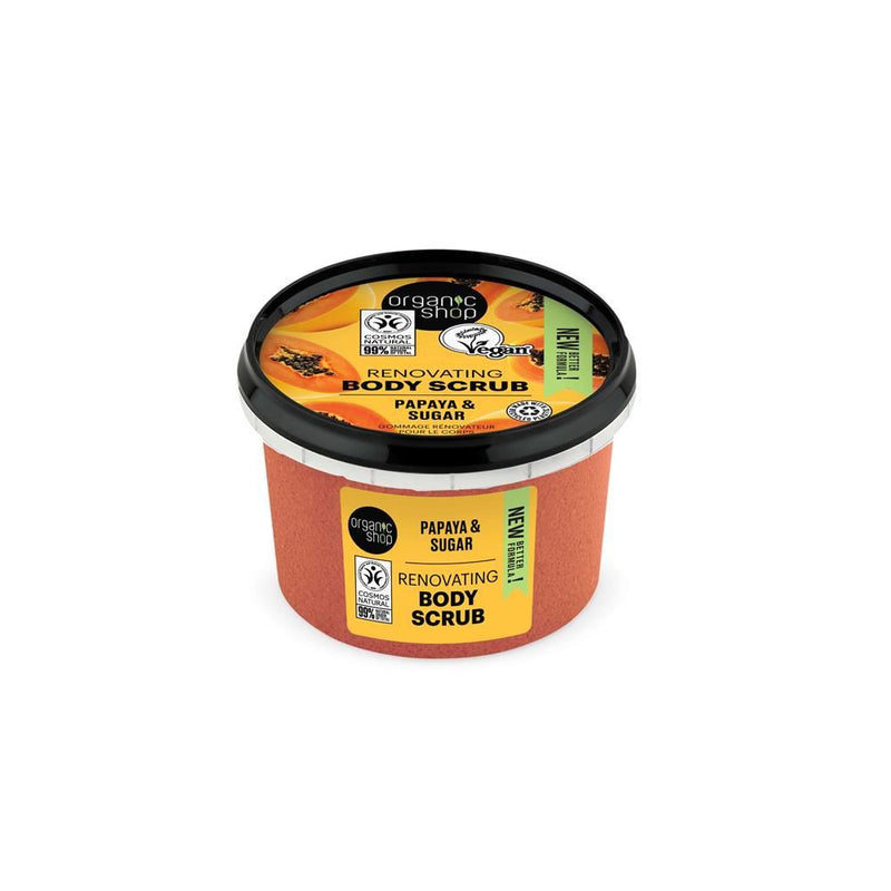 Organic Shop Papaya & Sugar Renovating Body Scrub - 250ml