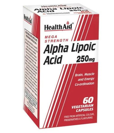 HealthAid Alpha Lipoic Acid 250mg - 60 Vegicaps