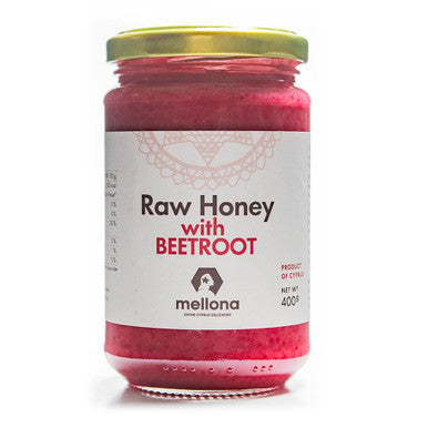 Mellona Cypriot Raw Honey with Beetroot - 400g