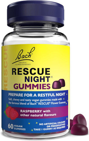 Bach Rescue Raspberry Night Gummies - 60 Gummies