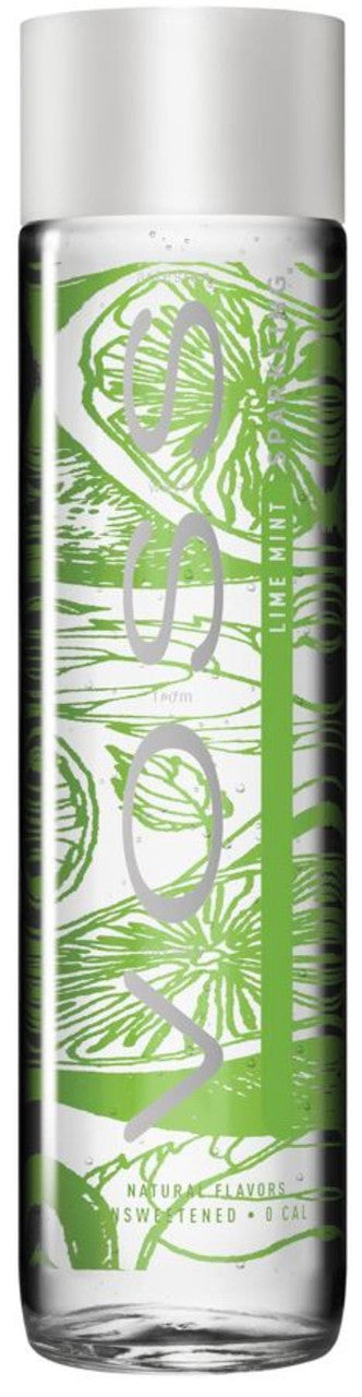 Voss Sparkling Water Lime & Mint  (Glass) - 375ml (Pack of 12)