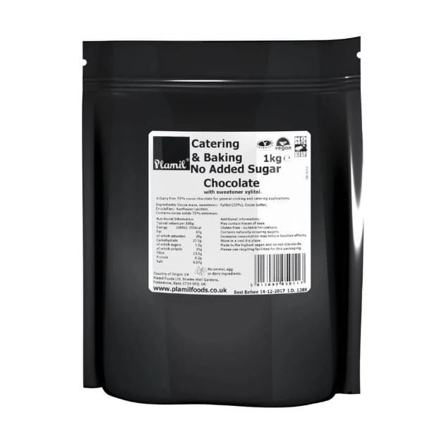 Plamil No Added Sugar Chocolate - 1kg