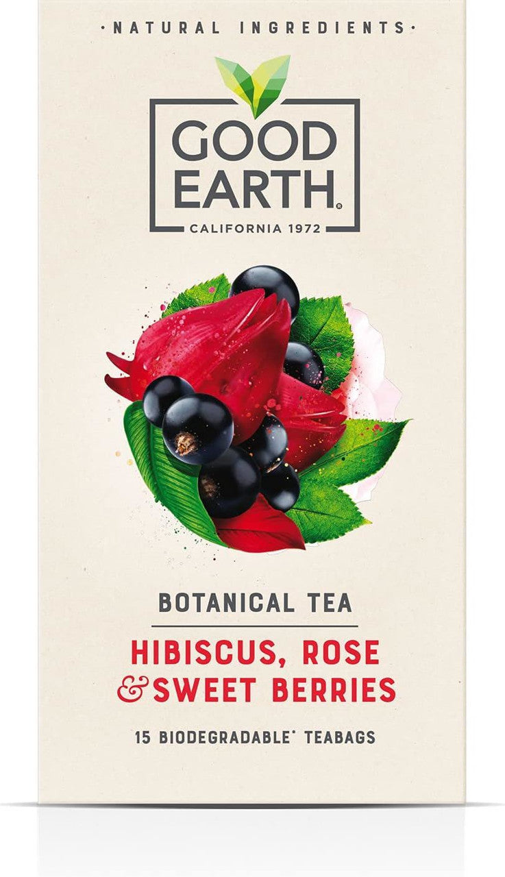 Good Earth Hibiscus, Rose & Sweet Berries - 15 Teabags