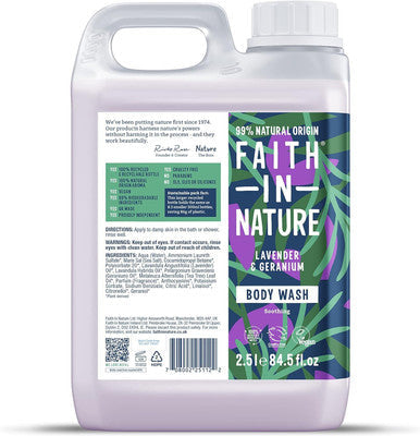 Faith in Nature Lavender & Geranium Body Wash - 2.5L