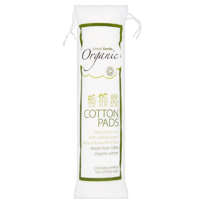 Simply Gentle Organic Cotton Cosmetic Pads - 100 Pads