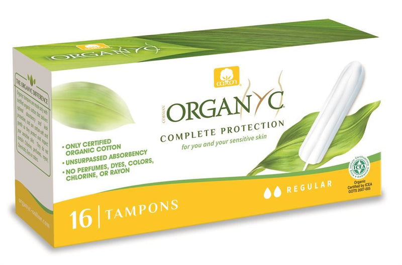 Organyc Tampons (Non Applicator) Regular - 16 Tampons