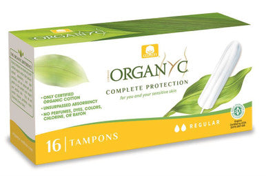 Organyc Tampons (Non Applicator) Regular - 16 Tampons