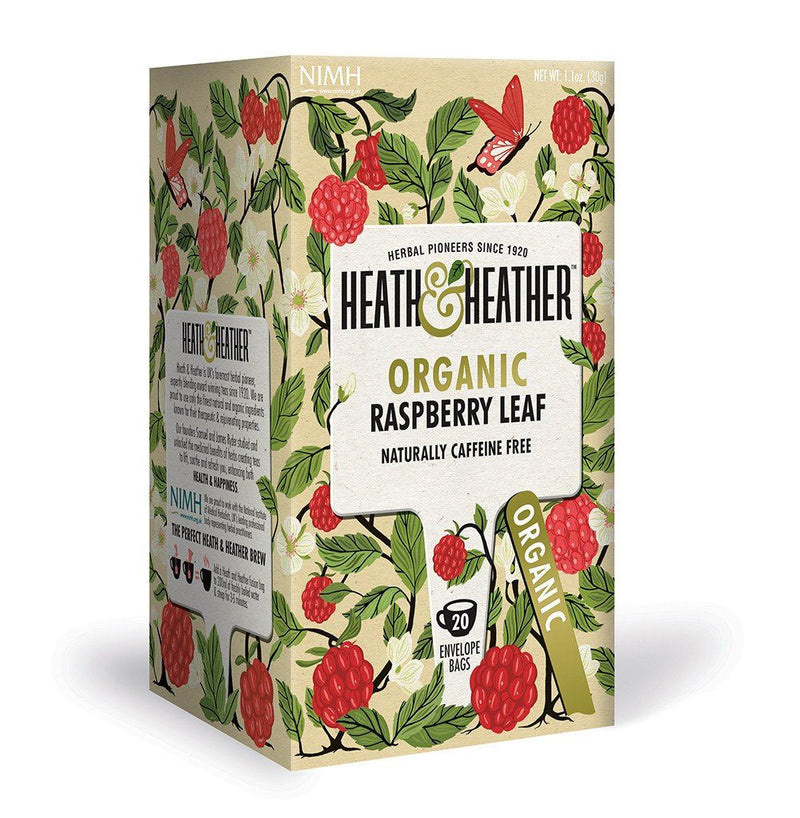 Heath And Heather Organic Raspberry Leaf - 20 Bags