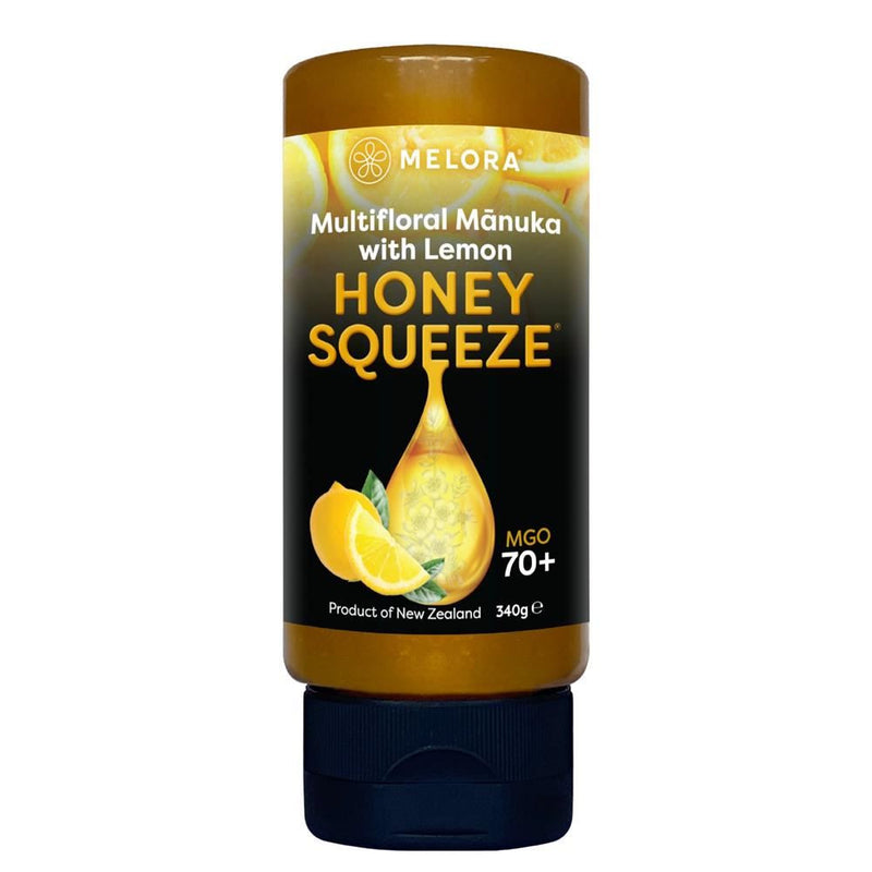 Melora Squeeze Multifloral MGO70+ Manuka Honey with Lemon - 340g