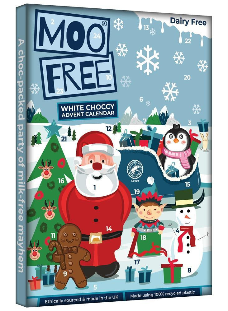 Moo Free White Choccy Advent Calendar - 70g