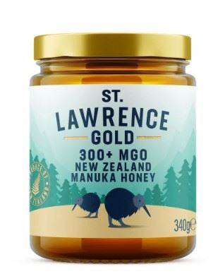St Lawrence Gold New Zealand Manuka Honey 300+ MGO 340g
