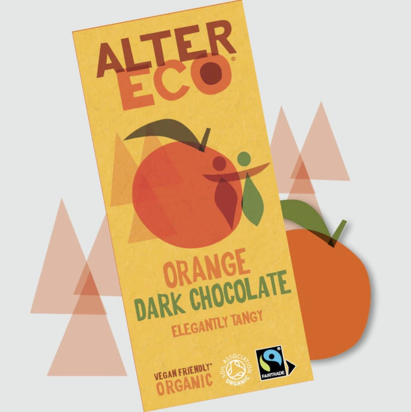 AlterEco Organic Dark Chocolate with Orange - 100g